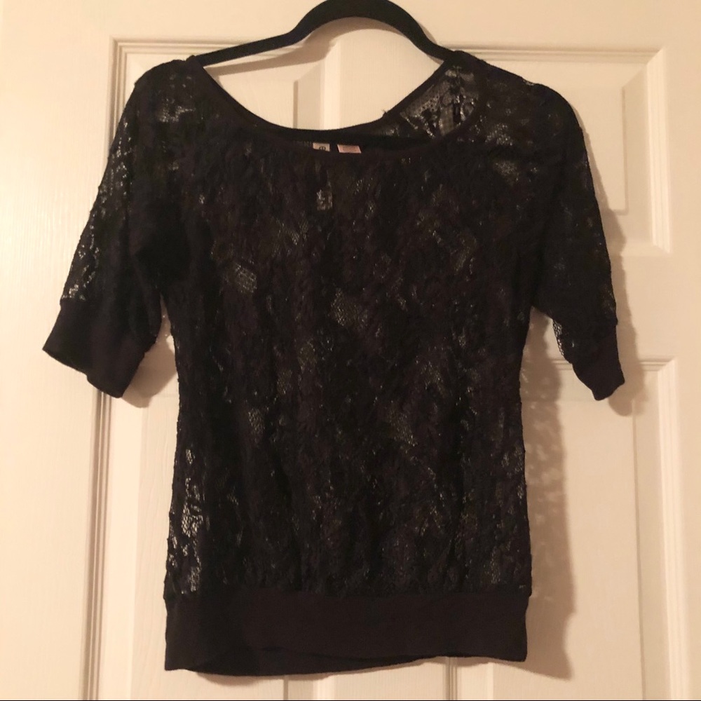 Black Lace Top